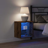Drijvende Plank Met Plank Bruin 40 X 28.5 X 40 Cm Bewerkt Hout