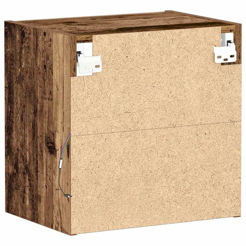 Drijvende Plank Met Plank Bruin 40 X 28.5 X 40 Cm Bewerkt Hout