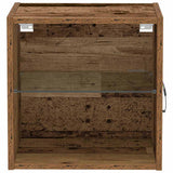 Drijvende Plank Met Plank Bruin 40 X 28.5 X 40 Cm Bewerkt Hout