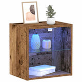 Drijvende Plank Met Plank Bruin 40 X 28.5 X 40 Cm Bewerkt Hout