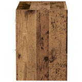 Drijvende Plank Met Plank Bruin 40 X 28.5 X 40 Cm Bewerkt Hout