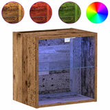 Drijvende Plank Met Plank Bruin 40 X 28.5 X 40 Cm Bewerkt Hout