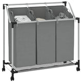 Wasmand Met Wielen 3 Vakken