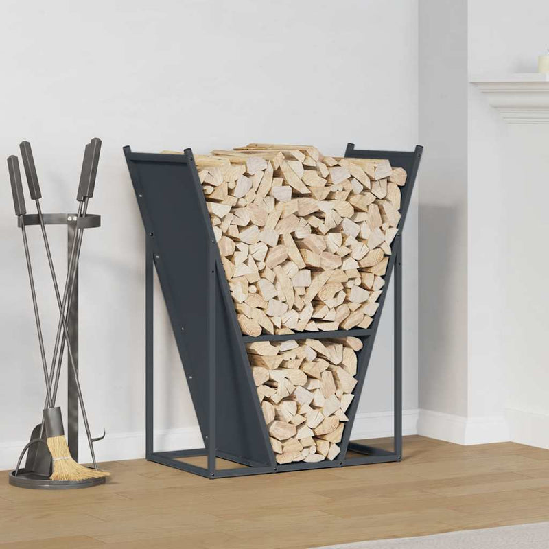 Brandhoutrek 69,5X35X81 Cm Koudgewalst Staal