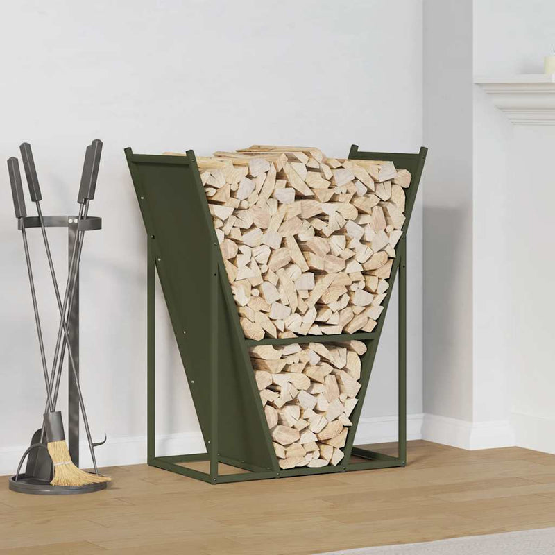 Brandhoutrek 69,5X35X81 Cm Koudgewalst Staal