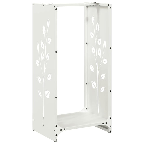 Brandhoutrek 40X30X80 Cm Koudgewalst Staal Wit