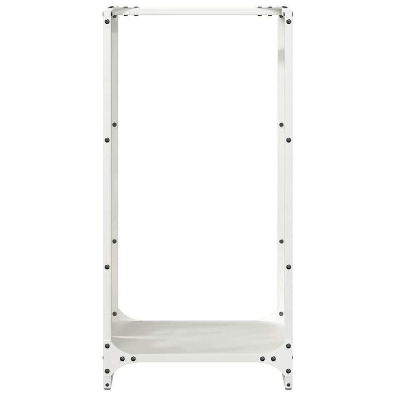 Brandhoutrek 40X30X80 Cm Koudgewalst Staal Wit