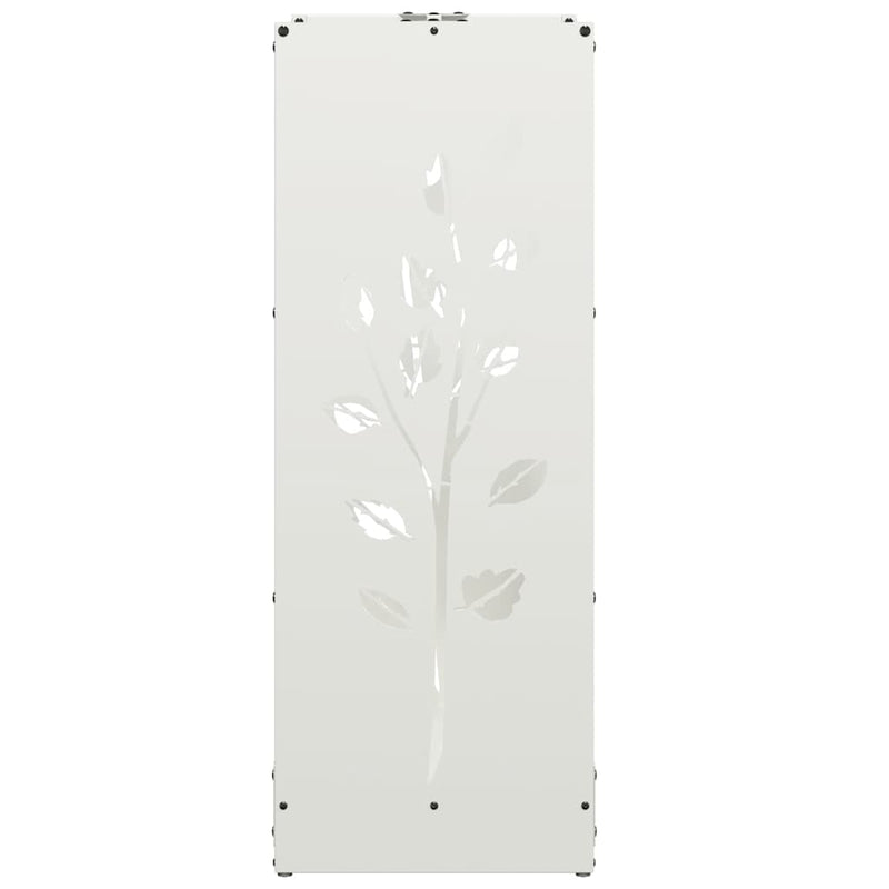Brandhoutrek 40X30X80 Cm Koudgewalst Staal Wit