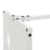 Brandhoutrek 40X30X80 Cm Koudgewalst Staal Wit