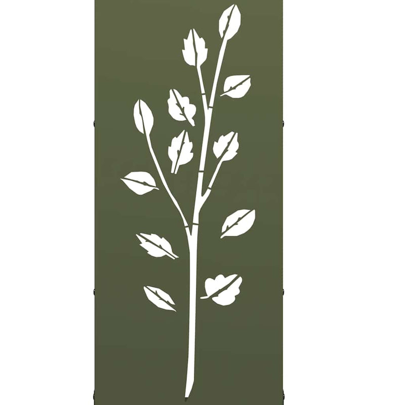 Brandhoutrek 40X30X80 Cm Koudgewalst Staal Olijfgroen