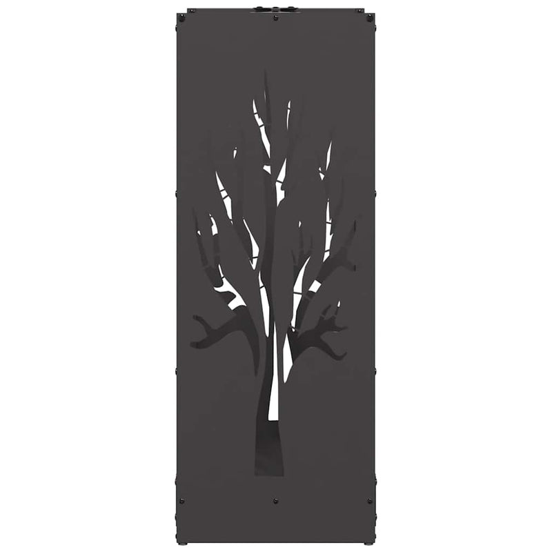 Brandhoutrek 40X30X80 Cm Koudgewalst Staal Zwart