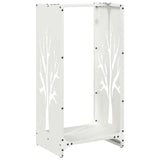 Brandhoutrek 40X30X80 Cm Koudgewalst Staal Wit