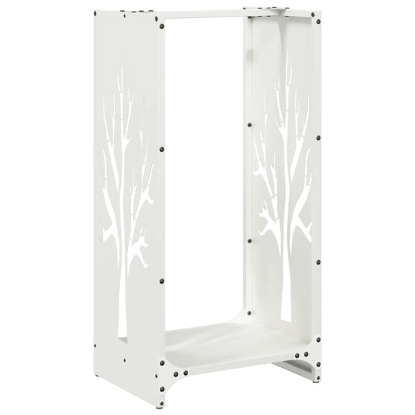 Brandhoutrek 40X30X80 Cm Koudgewalst Staal Wit
