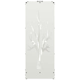 Brandhoutrek 40X30X80 Cm Koudgewalst Staal Wit