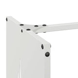 Brandhoutrek 40X30X80 Cm Koudgewalst Staal Wit