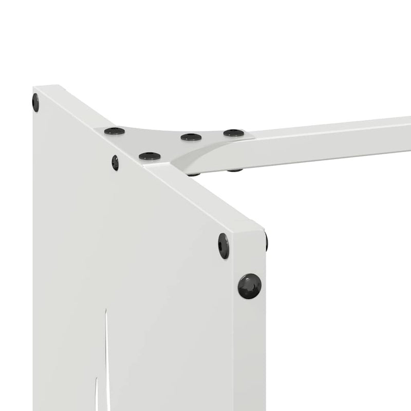 Brandhoutrek 40X30X80 Cm Koudgewalst Staal Wit