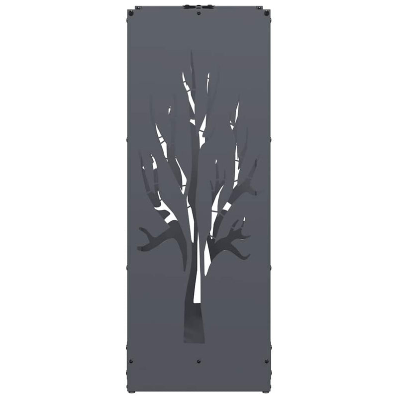 Brandhoutrek 40X30X80 Cm Koudgewalst Staal Antraciet