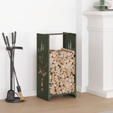 Brandhoutrek 40X30X80 Cm Koudgewalst Staal Olijfgroen