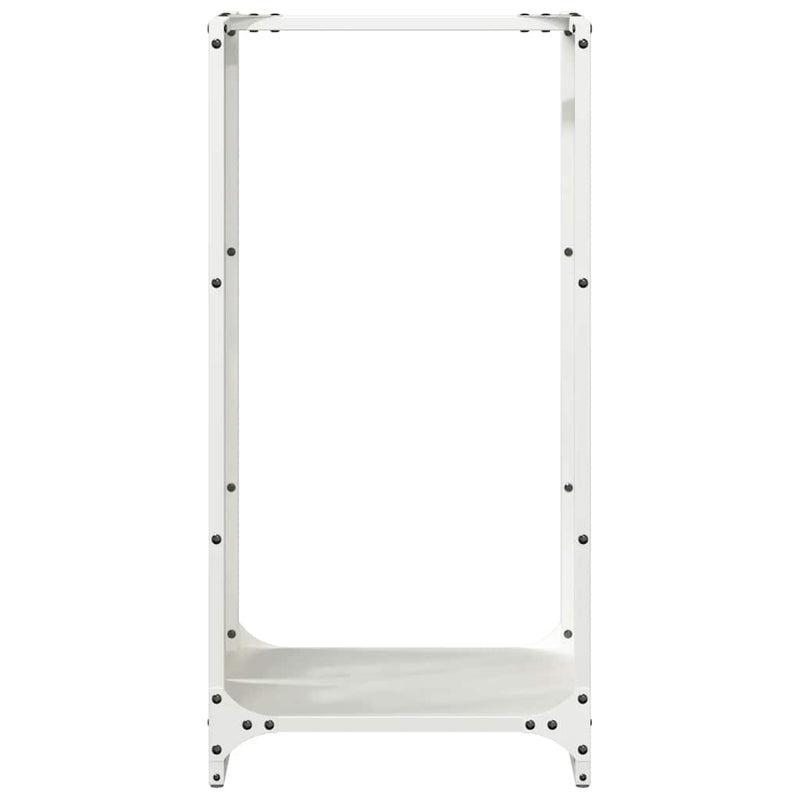 Brandhoutrek 40X30X80 Cm Koudgewalst Staal Wit