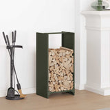 Brandhoutrek 40X30X80 Cm Koudgewalst Staal Olijfgroen