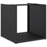 Brandhoutrek 40X40X40 Cm Koudgewalst Staal Zwart