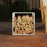 Brandhoutrek 40X40X40 Cm Koudgewalst Staal Wit