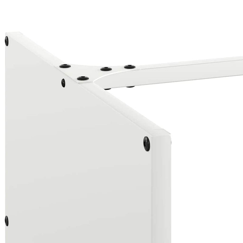 Brandhoutrek 40X40X40 Cm Koudgewalst Staal Wit