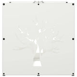 Brandhoutrek 40X40X40 Cm Koudgewalst Staal Wit