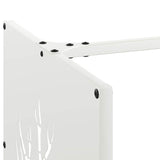 Brandhoutrek 40X40X40 Cm Koudgewalst Staal Wit