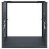 Brandhoutrek 40X40X40 Cm Koudgewalst Staal Antracietkleurig