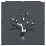 Brandhoutrek 40X40X40 Cm Koudgewalst Staal Antracietkleurig