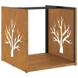 Brandhoutrek 40X40X40 Cm Weervast Staal