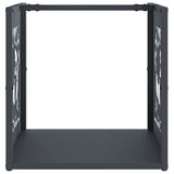 Brandhoutrek 40X40X40 Cm Koudgewalst Staal Antracietkleurig