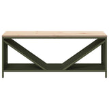 Brandhoutrek Met Houten Blad 100,5X35,5X40 Cm