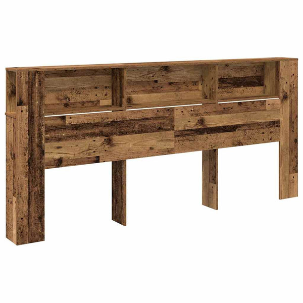 Hoofdeinde Kas Met Opslag 220 X 18,5 X 104,5 Cm Bewerkt Hout