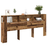 Hoofdeinde Kas Met Opslag 220 X 18,5 X 104,5 Cm Bewerkt Hout