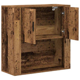 Wandkast Met Plank 80 X 33 X 80 Cm Bewerkt Hout