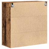 Wandkast Met Plank 80 X 33 X 80 Cm Bewerkt Hout