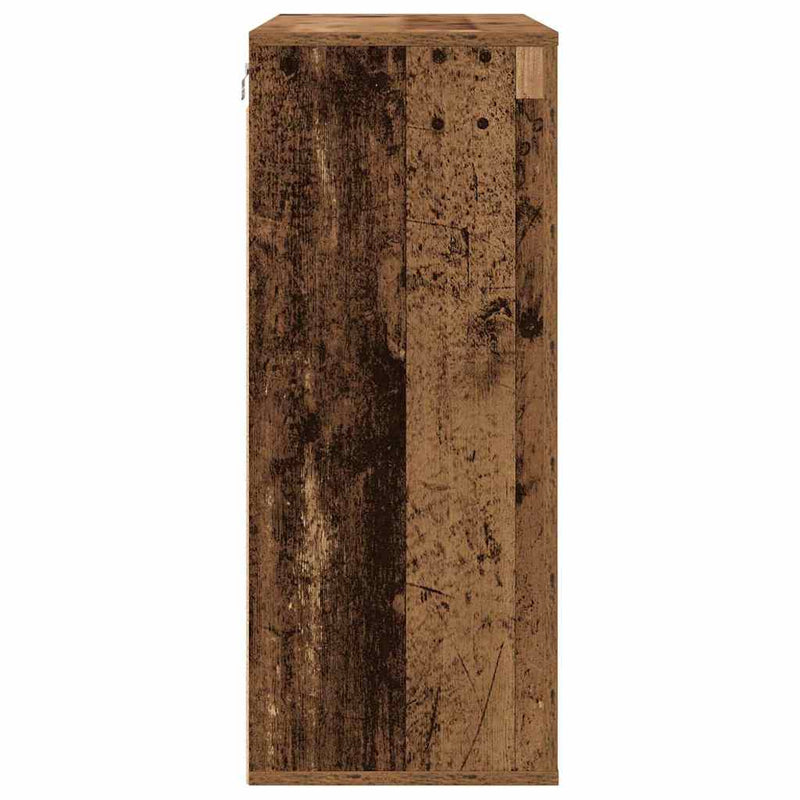 Wandkast Met Plank 80 X 33 X 80 Cm Bewerkt Hout