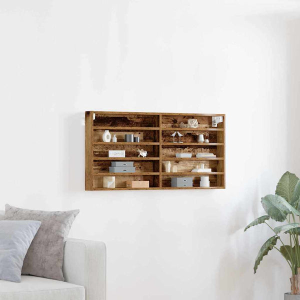 Tentoonselkast Met Plank Anders Oud Hout 100 X 8.5 X 50 Cm