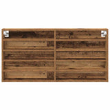 Tentoonselkast Met Plank Anders Oud Hout 100 X 8.5 X 50 Cm