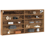 Tentoonselkast Met Plank Anders Oud Hout 100 X 8.5 X 50 Cm