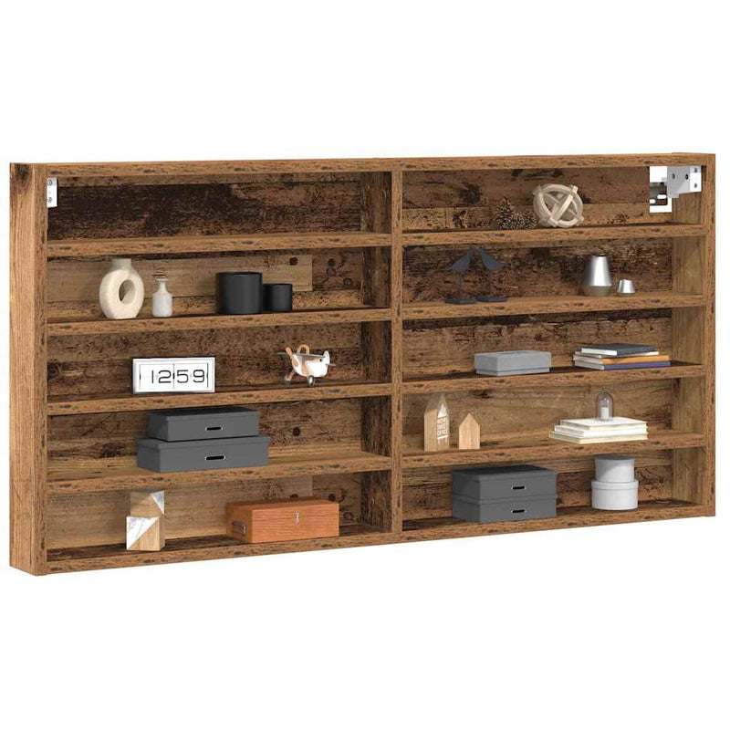 Tentoonselkast Met Plank Anders Oud Hout 100 X 8.5 X 50 Cm