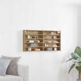 Tentoonselkast Anders Artisanaal Eikenkleurig 100 X 8.5 X 50 Cm