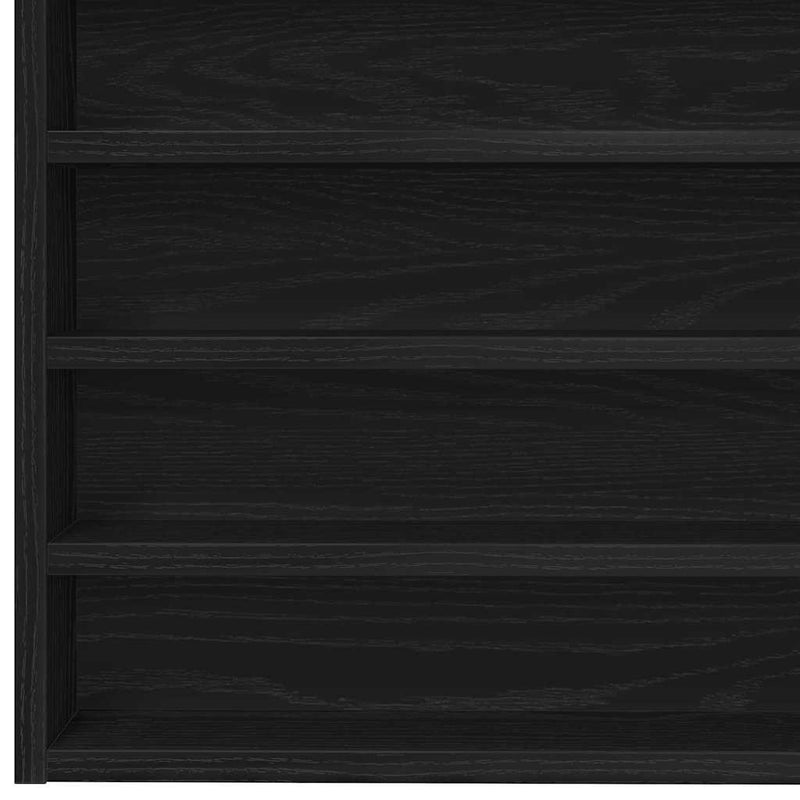 Tentoonselkast Met Plank Anders Zwart Eiken 100 X 8.5 X 50 Cm