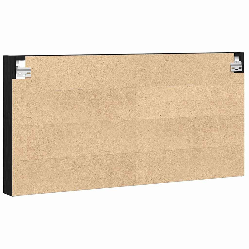 Tentoonselkast Met Plank Anders Zwart Eiken 100 X 8.5 X 50 Cm