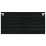 Tentoonselkast Met Plank Anders Zwart Eiken 100 X 8.5 X 50 Cm