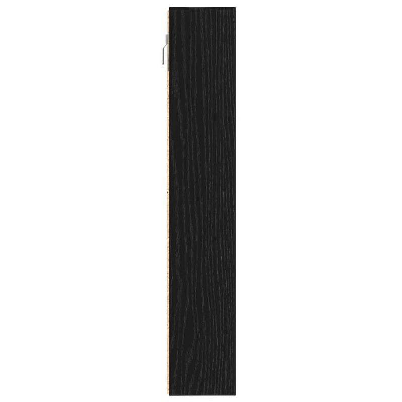 Tentoonselkast Met Plank Anders Zwart Eiken 100 X 8.5 X 50 Cm