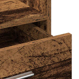Podium Met Lade Met Wiel 55 X 55 X 107 Cm Bewerkt Hout