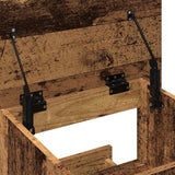 Podium Met Lade Met Wiel 55 X 55 X 107 Cm Bewerkt Hout